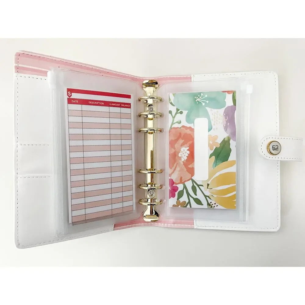 A6 Budget Binder, Cash Envelopes, Reusable Tracker Sheets, Money Binder
